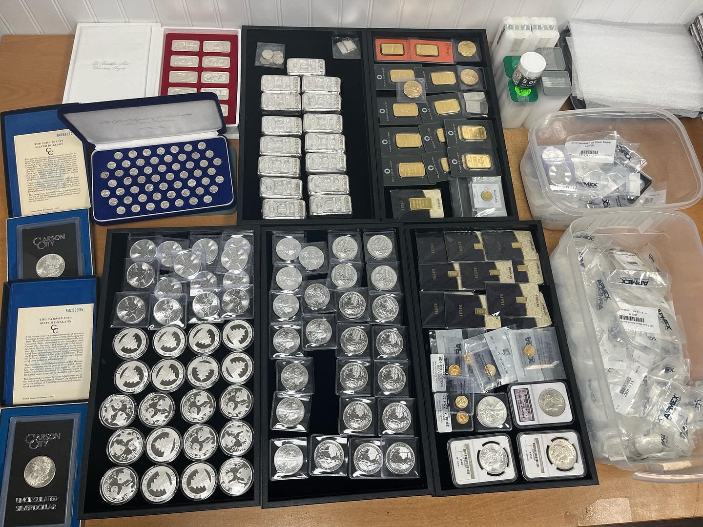 Wholesale inventory at Bayshore Bullion