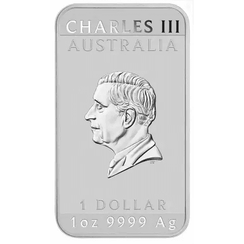 2024 1 oz .9999 Fine Silver — Australia Perth Mint — Dragon Silver Coin Bar