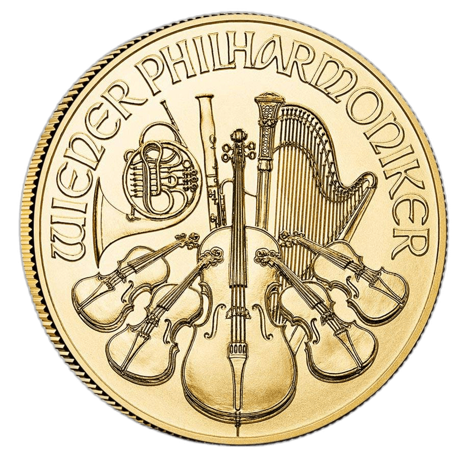 Austria 1/10 oz Gold Philharmonic BU (Random Year)